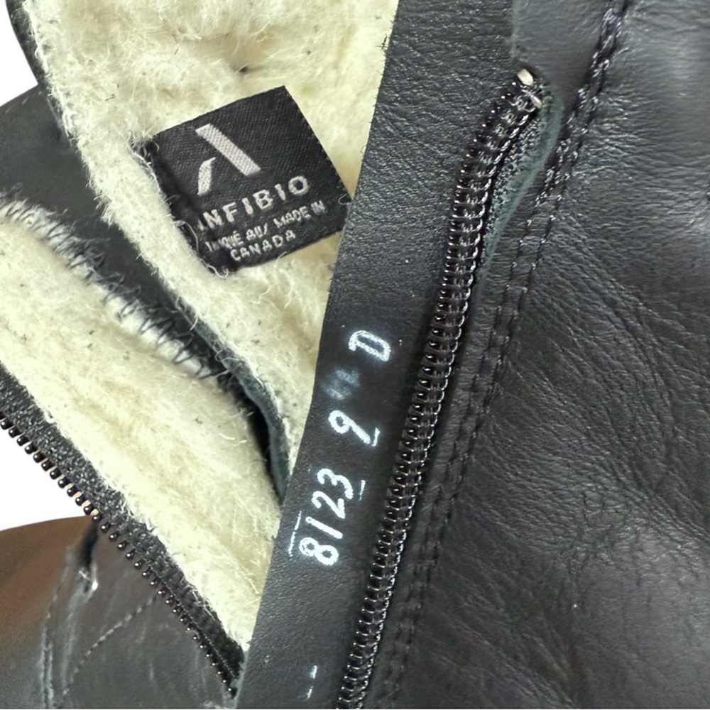 Anfibio Kiara Leather Wool-Lined Winter Boots Size 9 - Picture 12 of 12